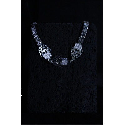 Pulsera en plata. 925 mano de fatima
